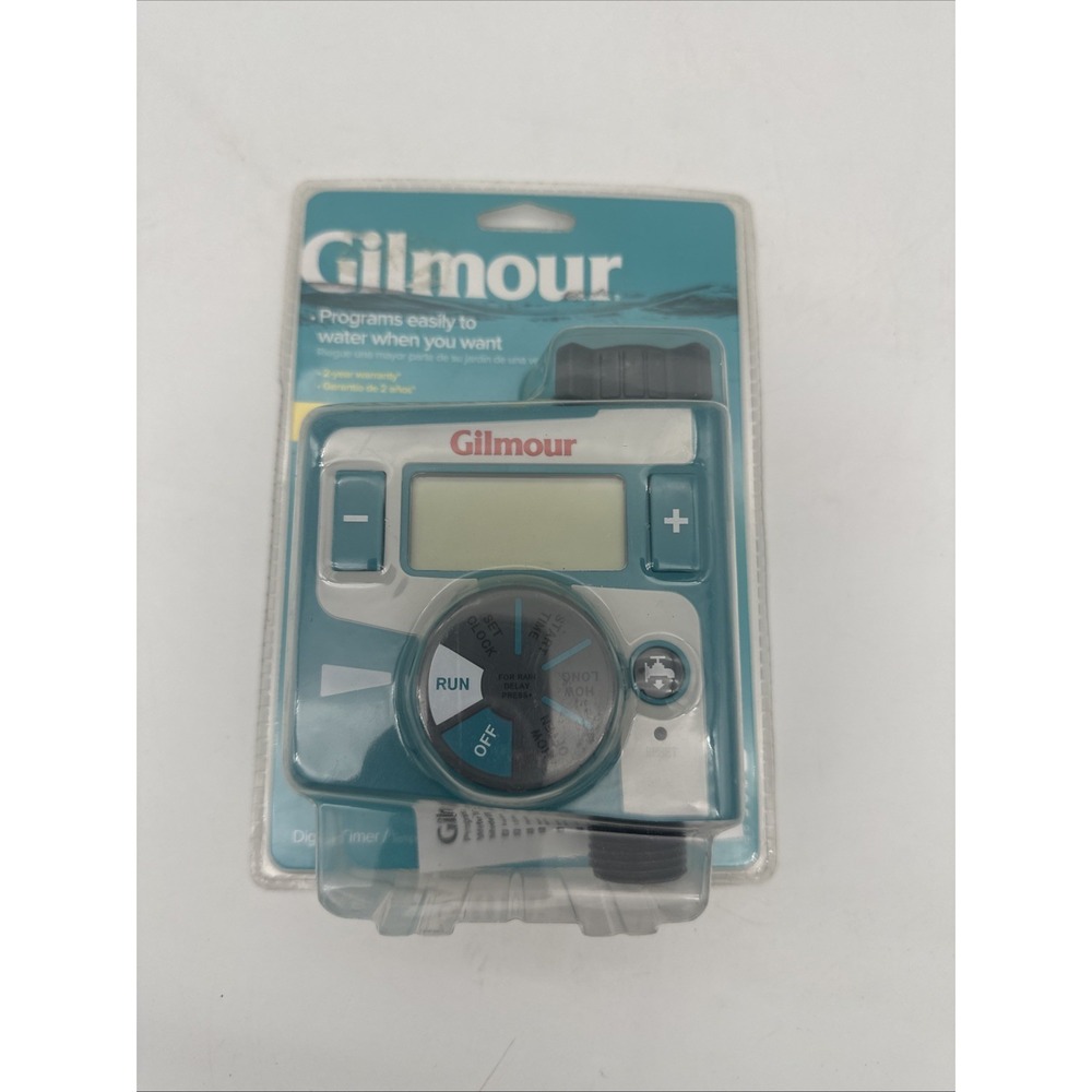 Gilmour Single Outlet Electronic Water Timer w/ Low Battery Auto Shut Off